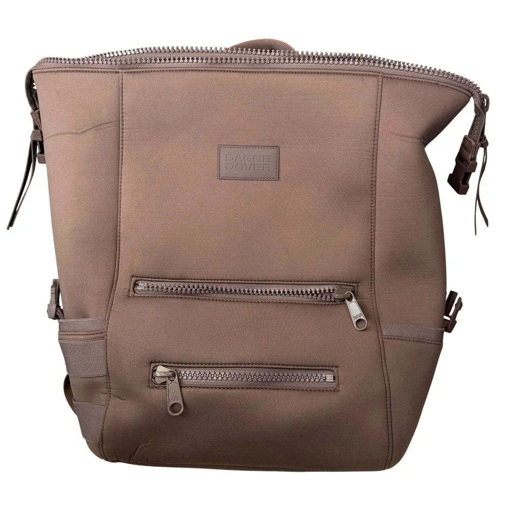 Dagne Dover Neoprene Dakota Backpack Brown Gorpcore Travel Work School Large